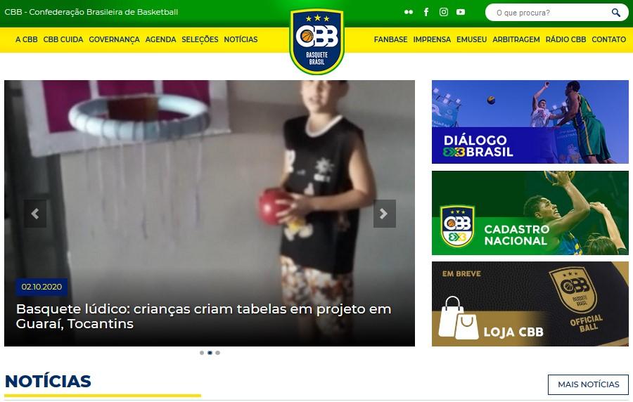 Ação que estimula prática de basquete em Guaraí ganha destaque no site da confederação nacional