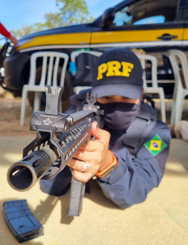 PRF promove treinamento de armamento e tiro no Tocantins; policiais de Guaraí participaram
