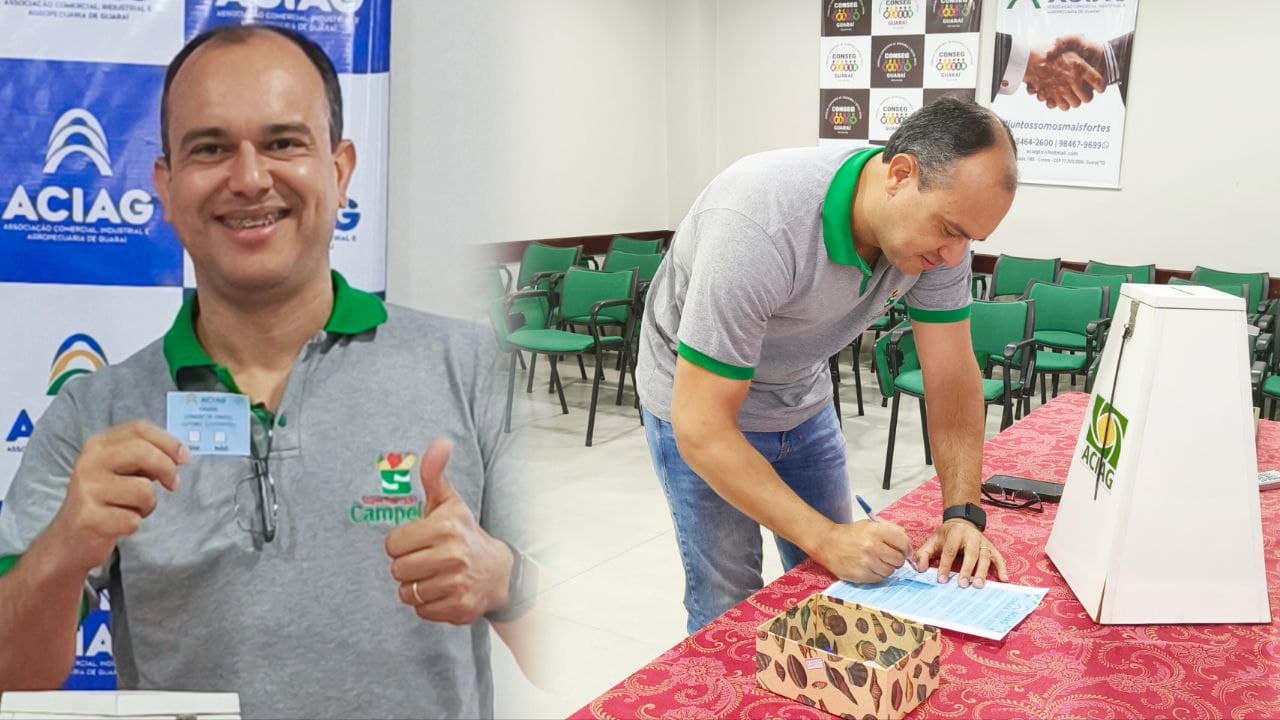 Foto da notícia: Alex de Souza Ferreira, do Supermercado Campeiro, assume comando da ACIAG a partir de 2026