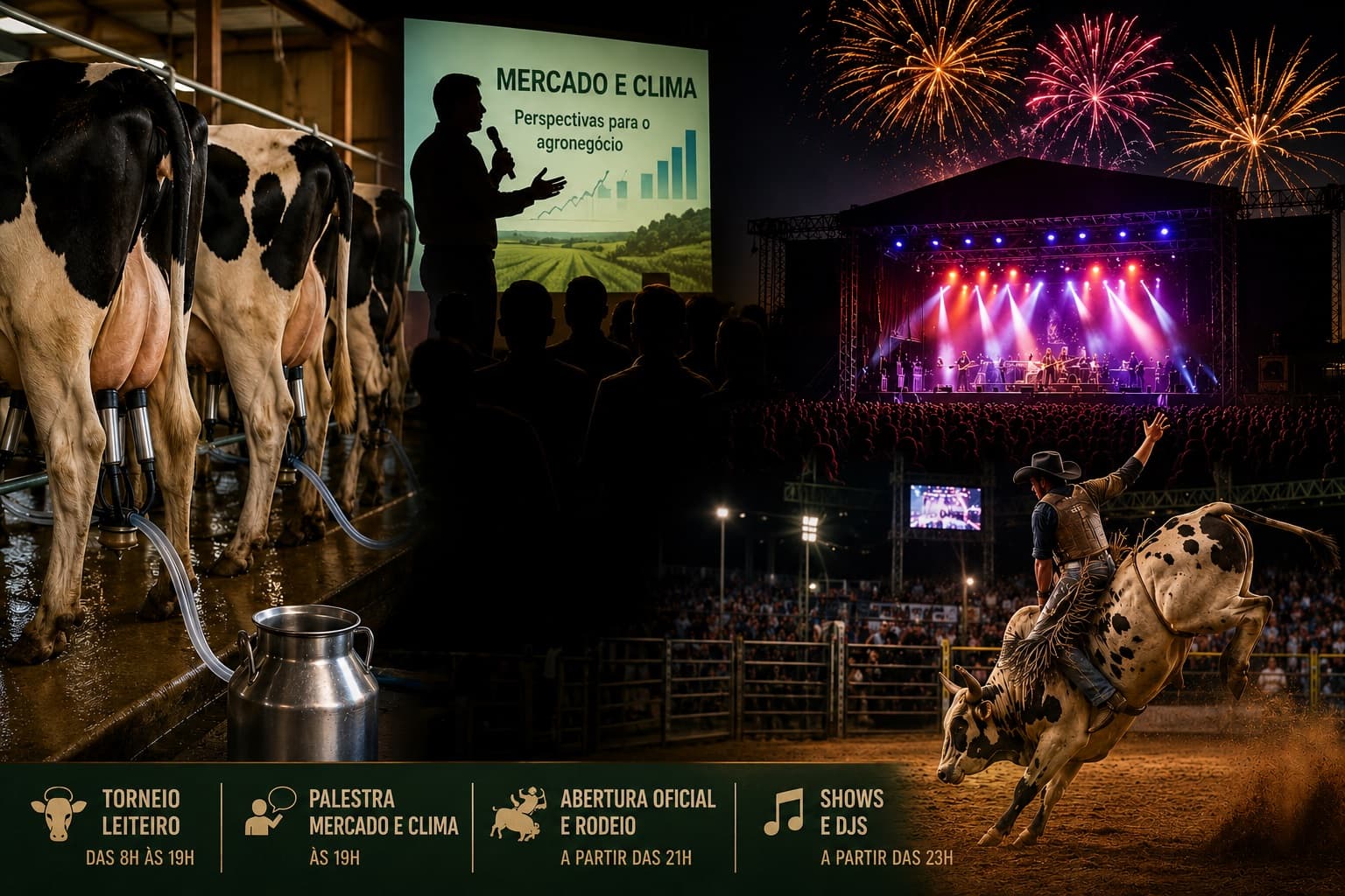 Foto da notícia: 35ª ExpoGuaraí será aberta oficialmente com início do Torneio Leiteiro, palestra, rodeio e shows