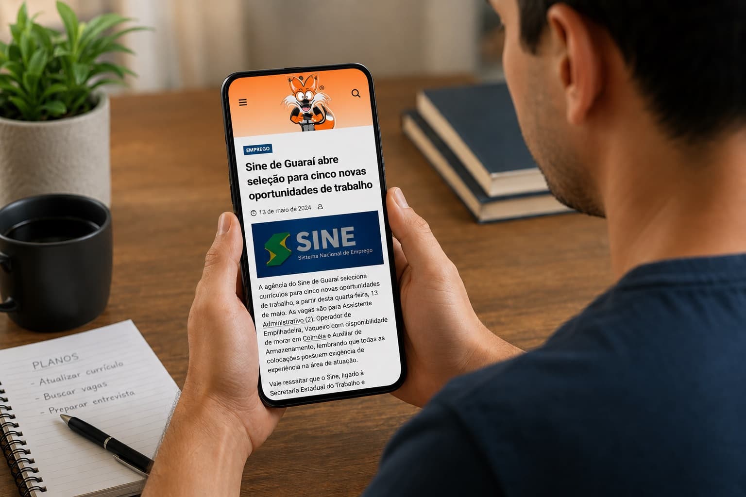 Foto da notícia: Sine de Guaraí recebe currículos para cinco oportunidades de trabalho, uma delas em Colméia