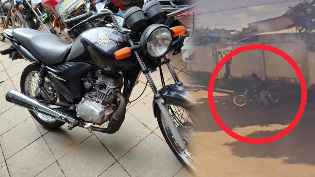 Foto da notícia: Adolescente furta moto e leva ela na oficina; veículo foi reconhecido após repercussão em Guaraí
