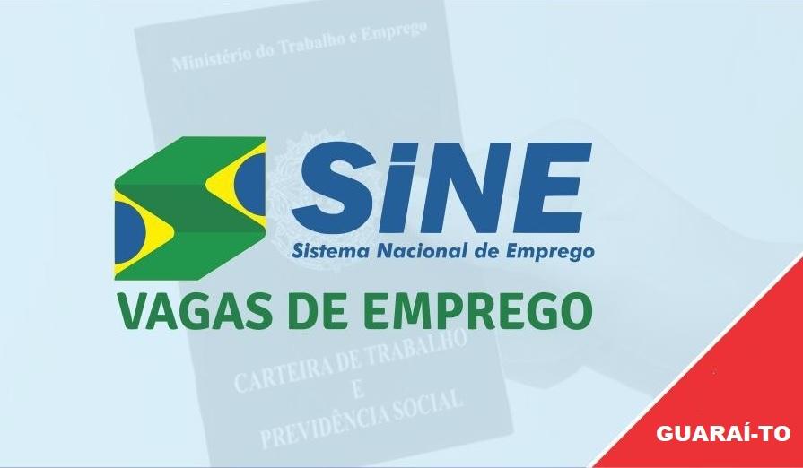 SINE de Guaraí possui 7 vagas em aberto; currículos podem ser enviados até às 10h de 10/07