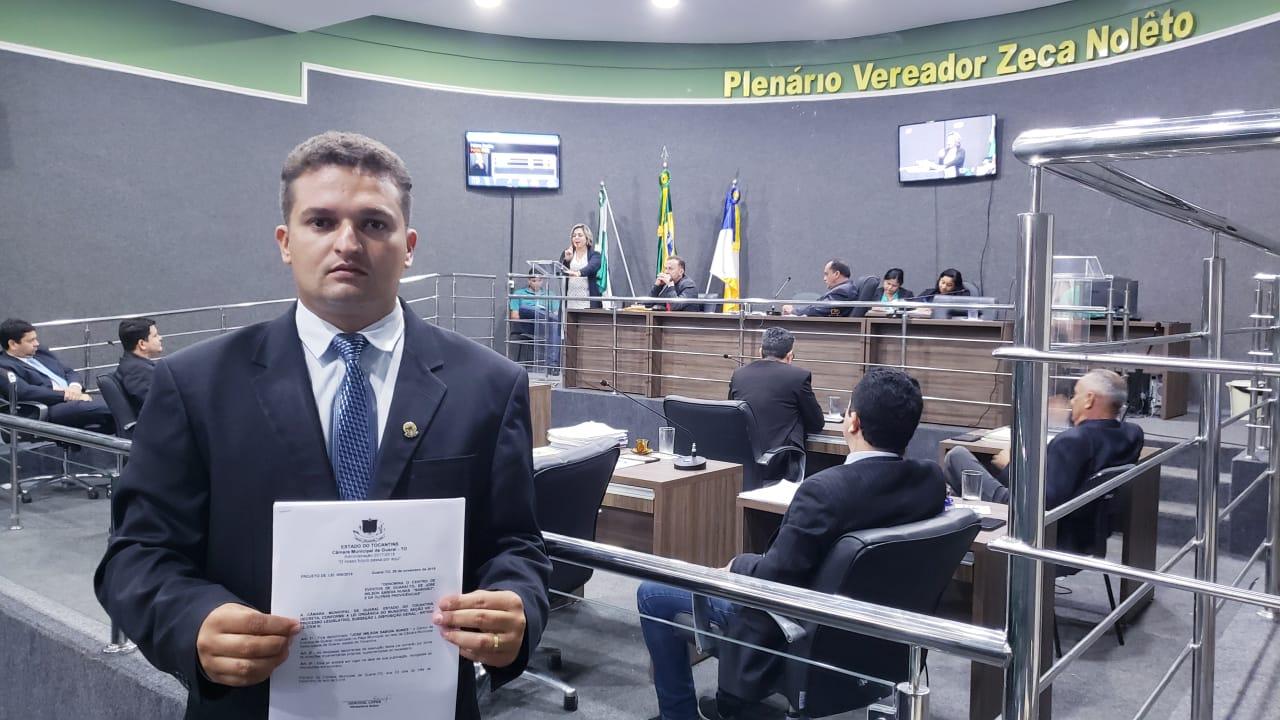 A pedido do vereador Saboinha Jr, Câmara de Guaraí emite nota de repúdio direcionada a FTF