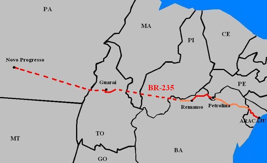 Luta por conclusão da BR-235 ganha apoio no Maranhão; rodovia também passa por Guaraí