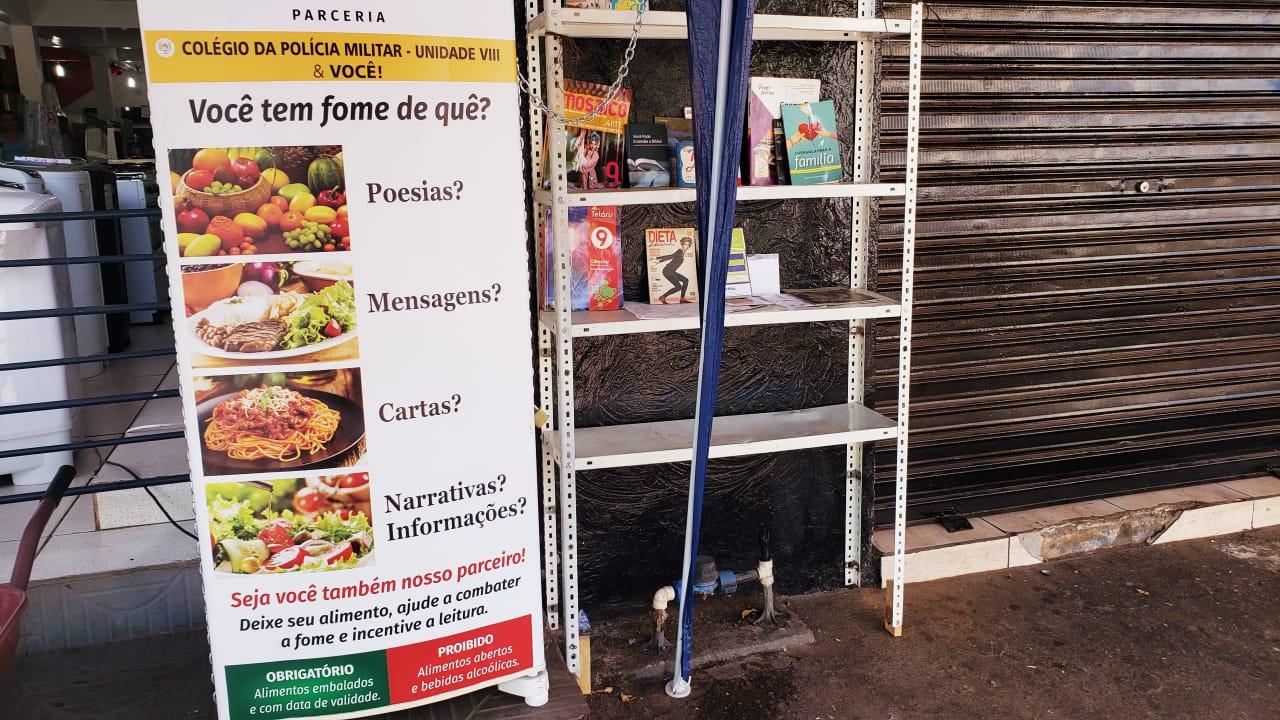 Instalada há menos de um mês, geladeira solidária do CPM 8 precisa de doações em Guaraí