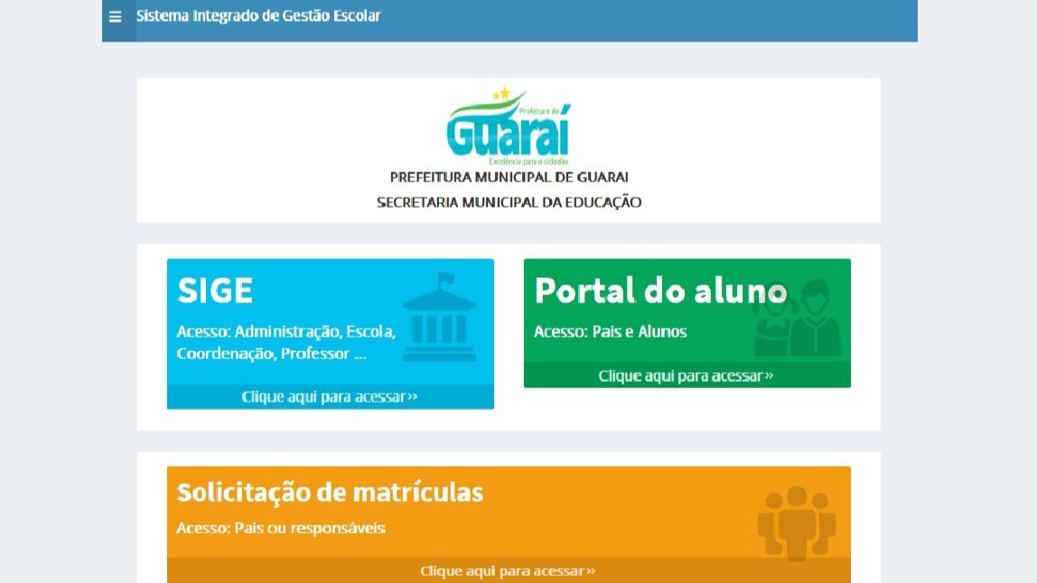 Matrículas online para novatos na rede municipal de Guaraí podem ser feitas entre 06 e 10/01
