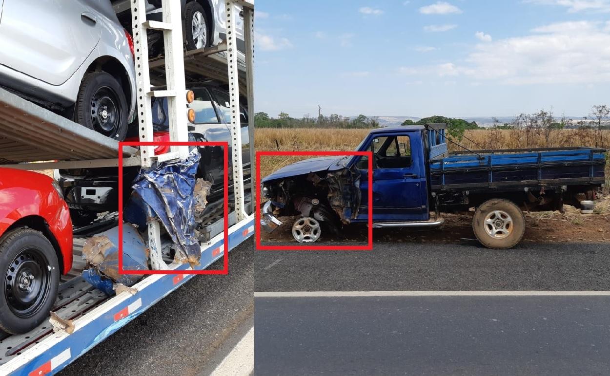 Condutor de caminhonete que estava embriagado provoca acidente na BR-153, próximo à Guaraí